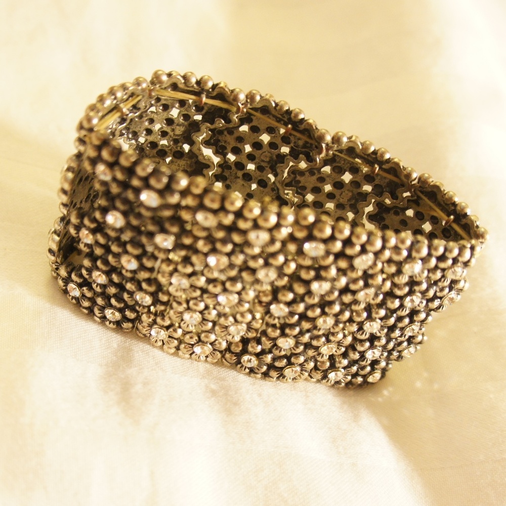 Silver/Black Rhinestones bracelet